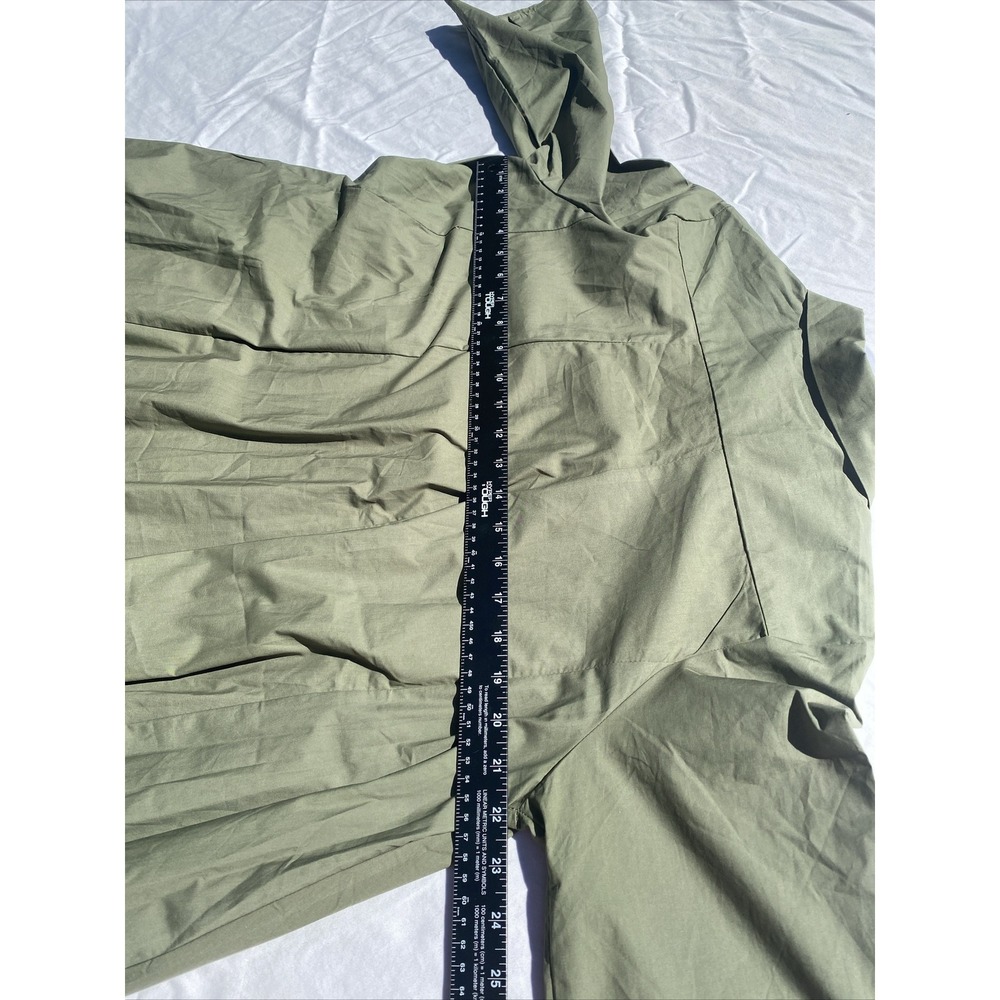 Sens Uniq Paris Dress Olive Balloon/Blouson 3/4 Sleeve Can Add Belt Size See Pic - Picture 4 of 6